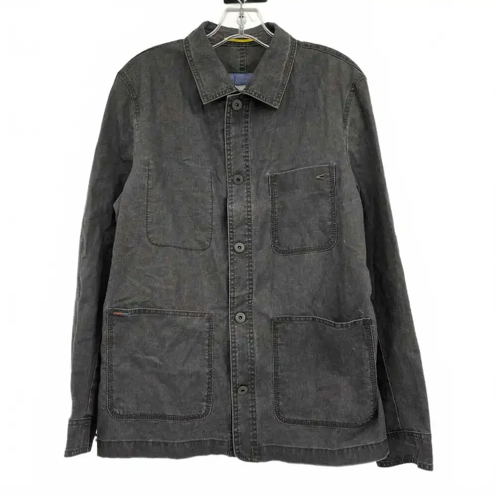 Camel Active Gray Linen Blend Shacket | OS Regular
